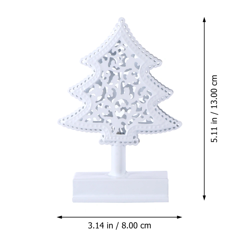 1Pc Christmas Tree Decor with Light Xmas Tree Desktop Adornment Party Supplies