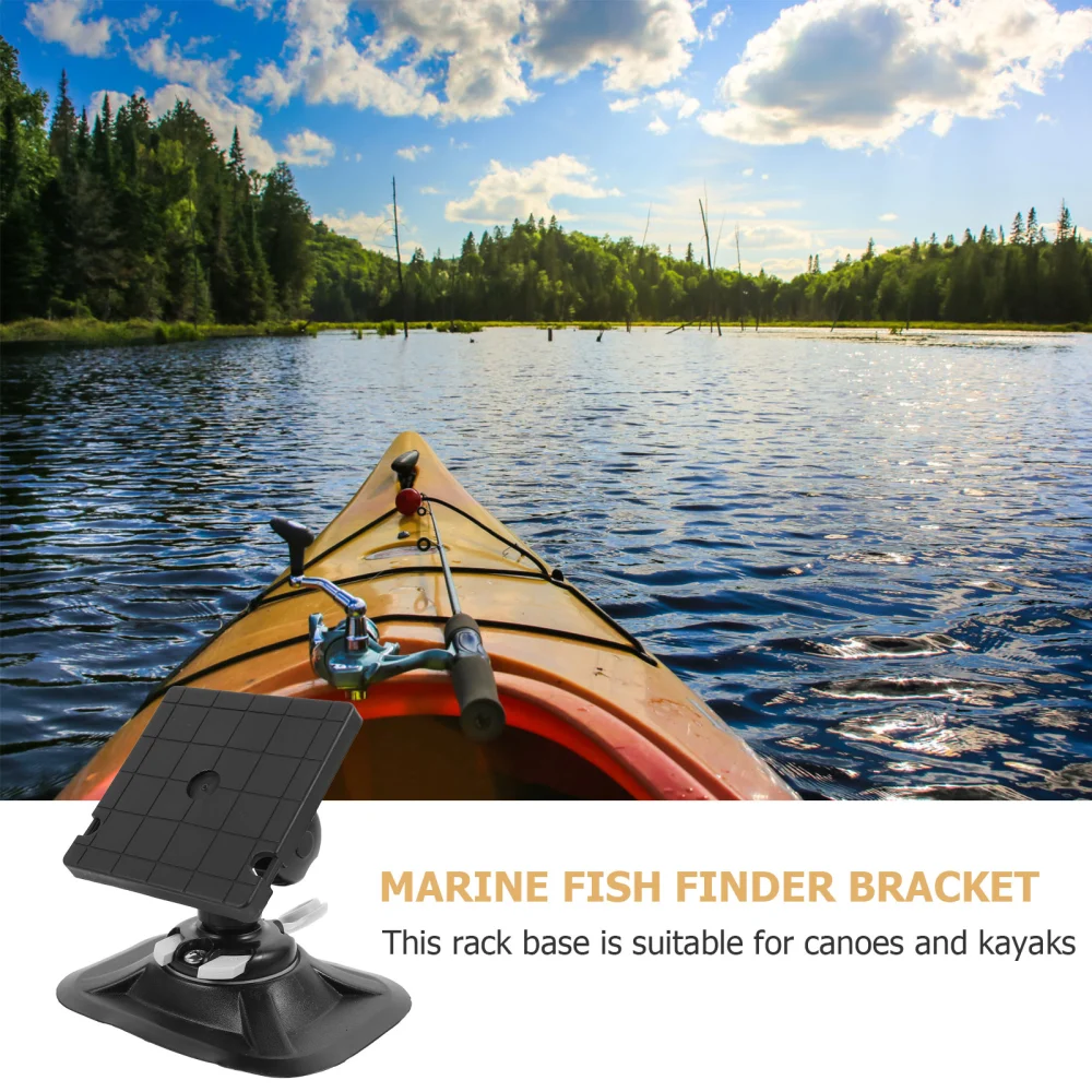 1 Set of Fish Finder Rack Nylon Fish Finder Storage Holder with Base (Black)