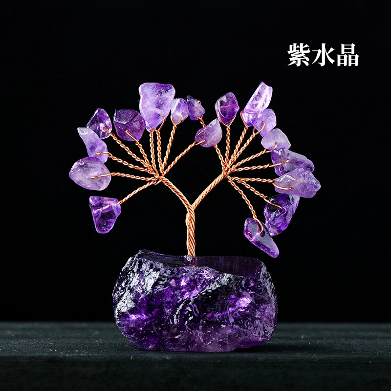 Crystal Fortune Tree Desktop Crystal Money Tree Crystal Tree Ornament for Home Office