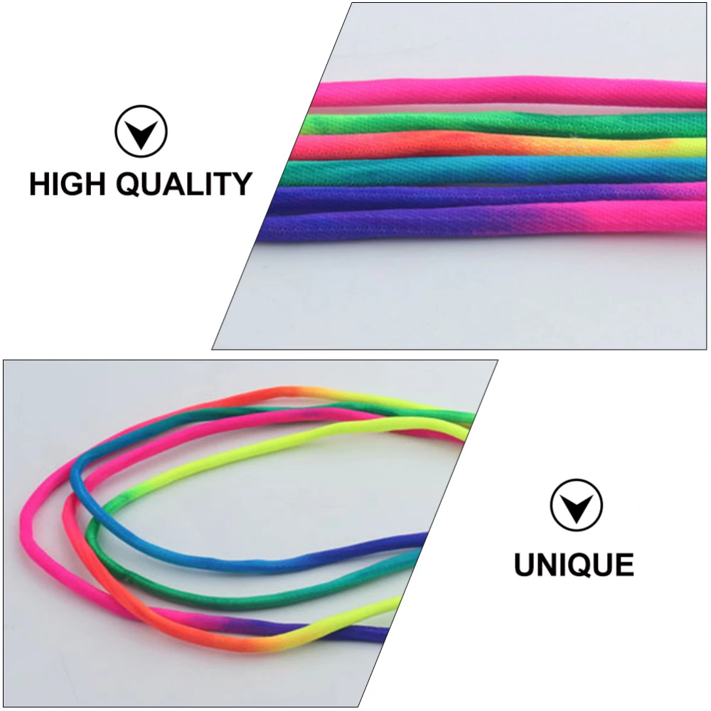 1 Pair Rainbow Thick Round Shoelaces Colorful Fashion Sneaker Shoe Laces