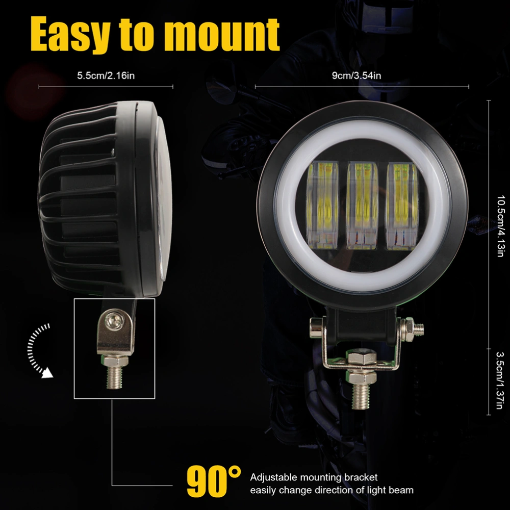 Motorbike LED Spotlights 30w 4-inch Working Light SUV Bright Searchlight