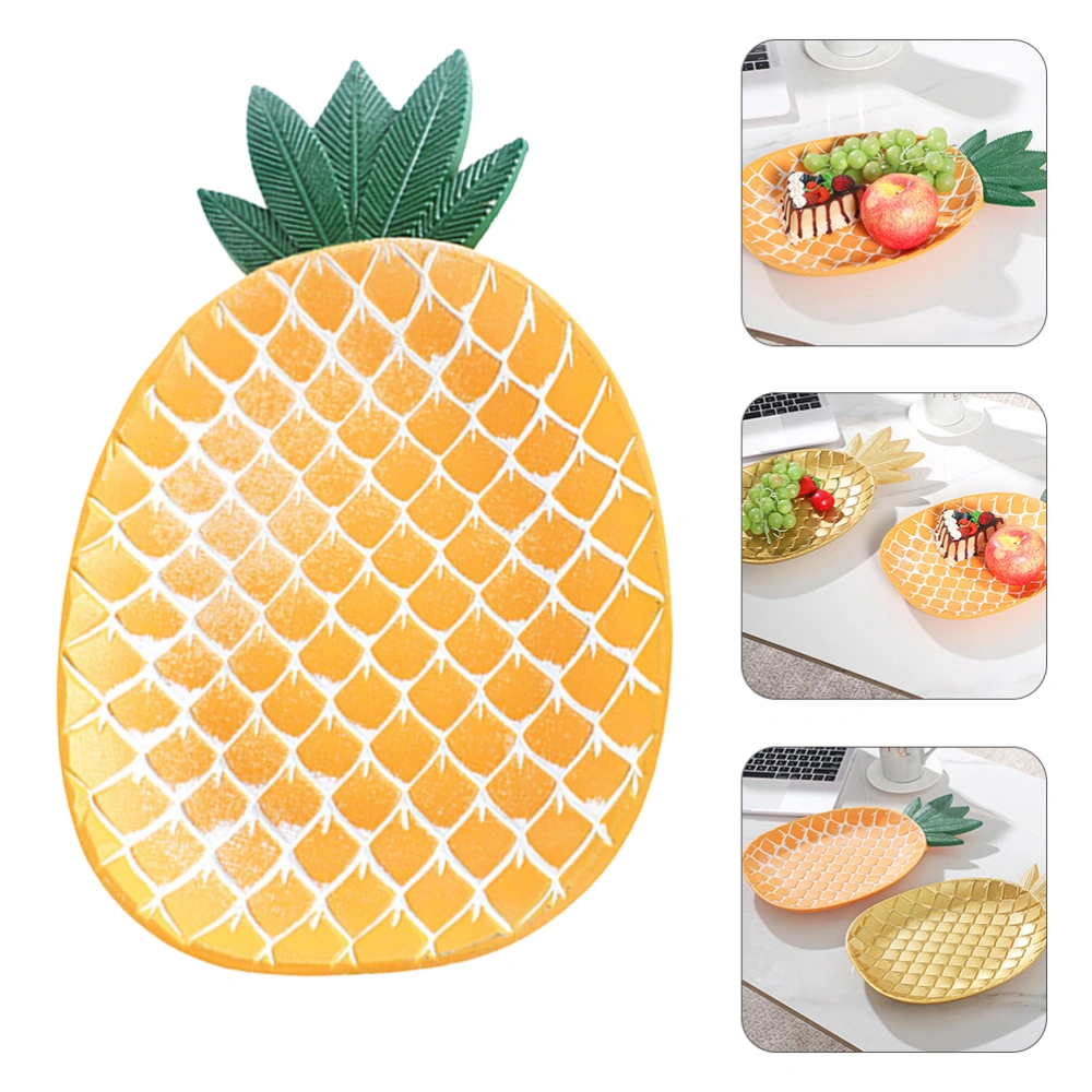 1pc Pineapple Shape Plate Dessert Storage Tray Cake Rack Practical Fruit Storage Tray