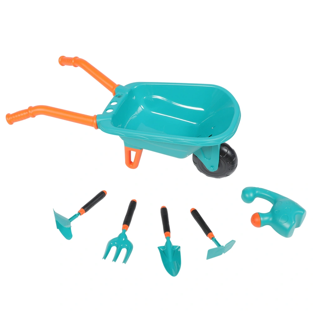 1 Set of Plastic Kids Gardening Tools Adorable Watering Can Kids Playthings (Green)