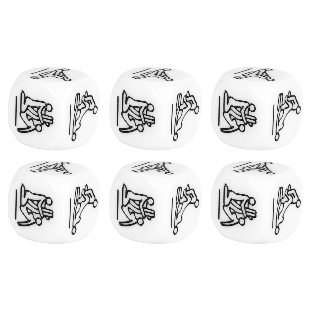 6Pcs Sex Positions Carved Dice Game Toy Adults Sex Toy for Women and Men