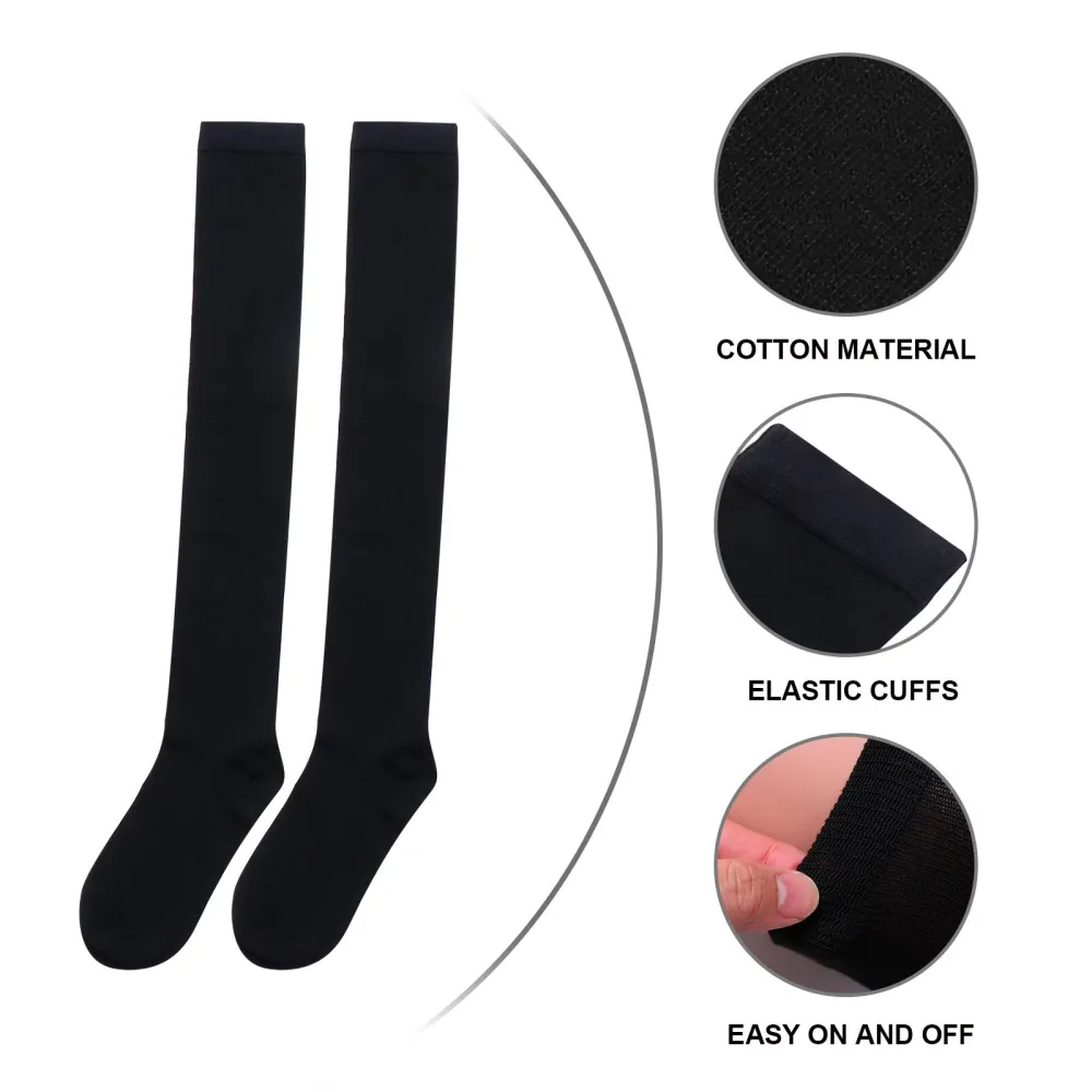 4 Pairs Cotton Warm Stockings Over-the-knee Stockings High Socks for Women