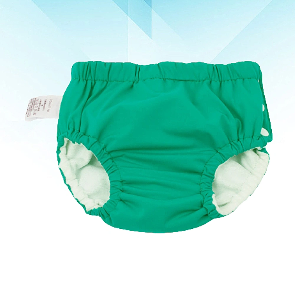 Baby Swimwear Baby Swimming Pants Adjustable Washable Waterproof Diaper Pants for Baby Girl Boy (Green 90cm)