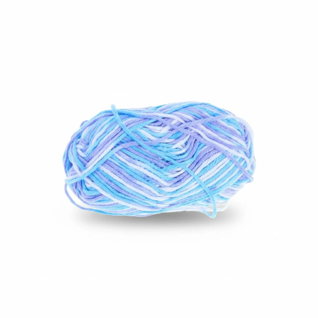 50g Milk Cotton Yarn Cotton Chunky Hand-woven Crochet Knitting Wool Yarn Warm Yarn for Sweaters Hats Scarves DIY (As Shown)