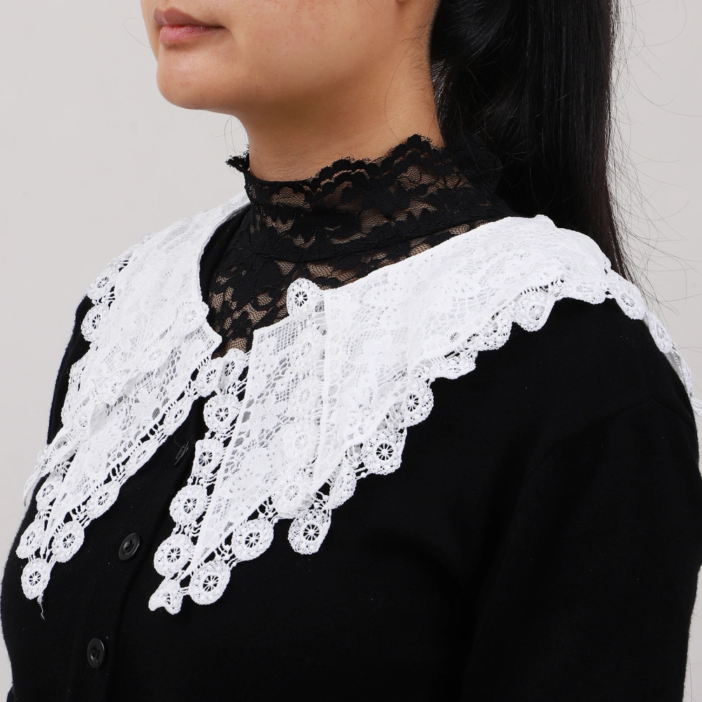 1pc Charming Lace Collar Clothes Decor Woman Lace Shawl DIY Making Accessory