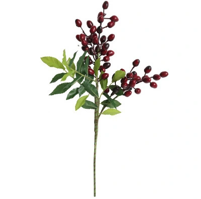 Christmas Berries Stem Artificial Berry Stem Diy Crafts Making Berries Stems Material