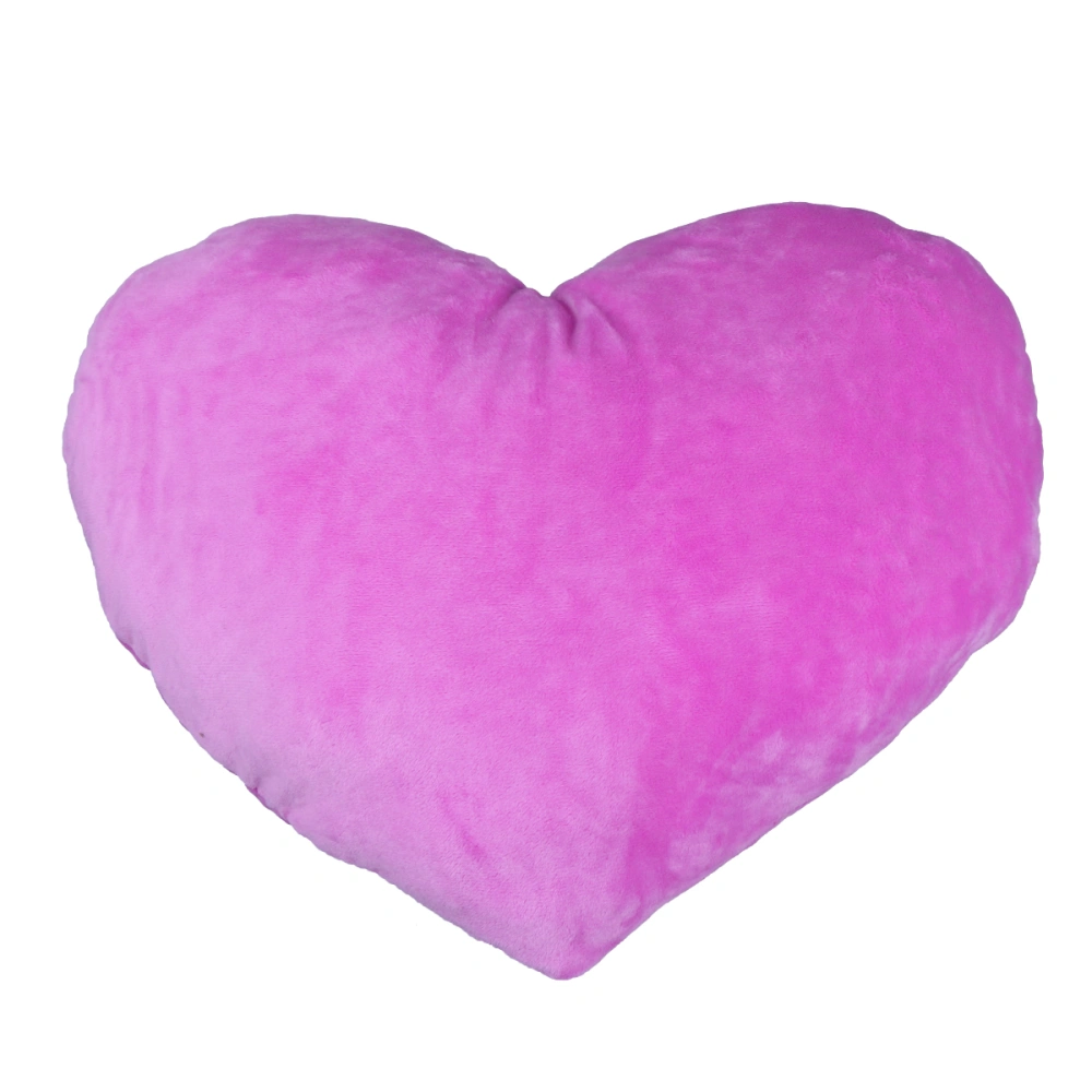 Love Heart Shape Throw Pillow Plush Throw Pillow Toy Wedding Pillow Gift Kids Plush Pillow Toy (Purple)