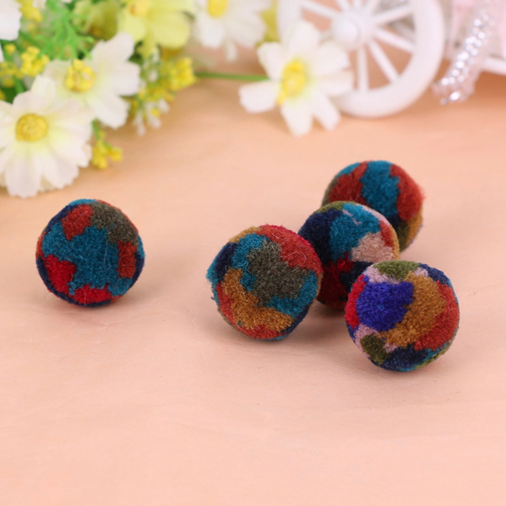 40pcs DIY Handmade 2.5cm Colored Plush Ball Christmas Pompom Wedding Gift Key Chain Hairpin Clothing Accessoroies