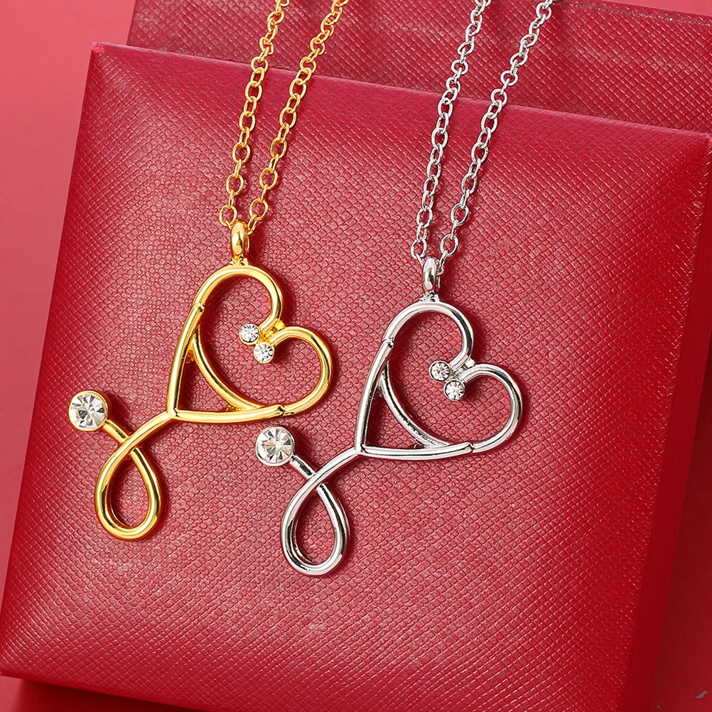 2pcs Women Necklaces Clavicle Pendant Necklaces Women Jewelries (Golden, Silver)