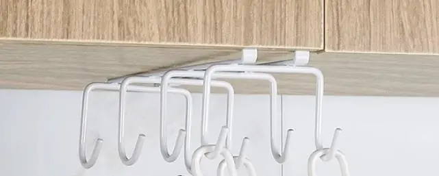 Cup Holder Under Cabinet Shelf Cup Mug Hanger Coffee Tea Cup Under Cupboard Mug Holder