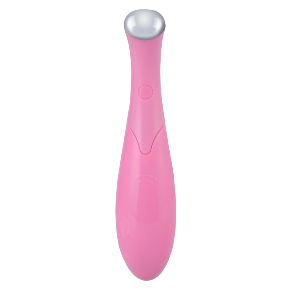 Facial Massager Eye Wrinkle Removal Electronic Beauty Vibration Handle Beauty Device (Pink)