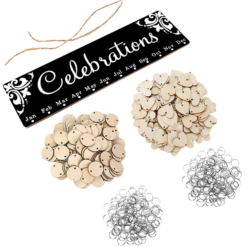 1 Set Birthday Calendar Wall Hanging Decoration Birthday Reminder Board Kit