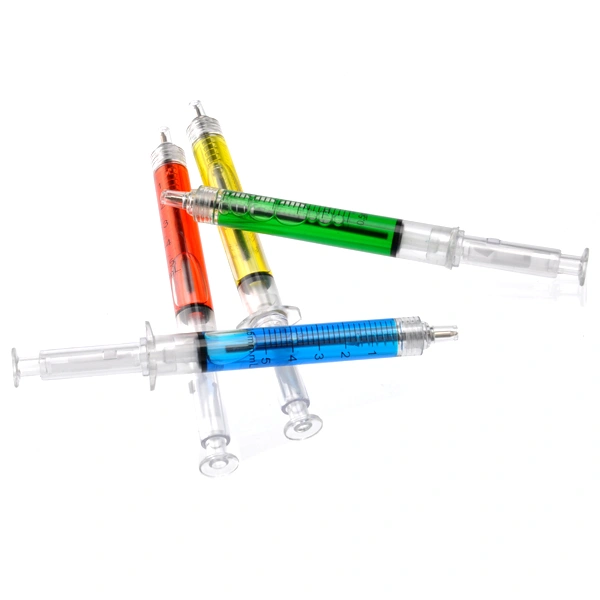 Novelty Needle Tube Tubing Shaped Ball Point Pen  Ball Pen (Green)