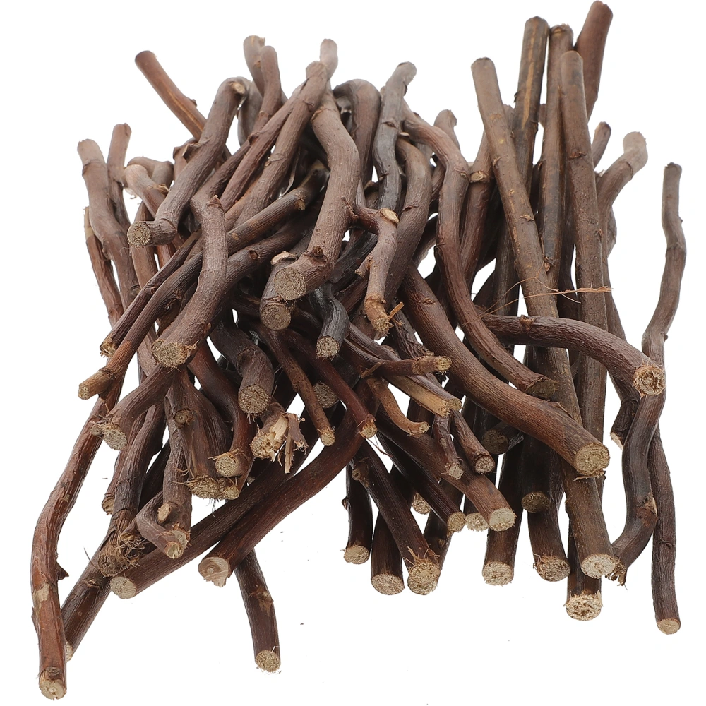 50pcs DIY Dried Wood Sticks Wood Log Sticks for Crafts Making Photo Props