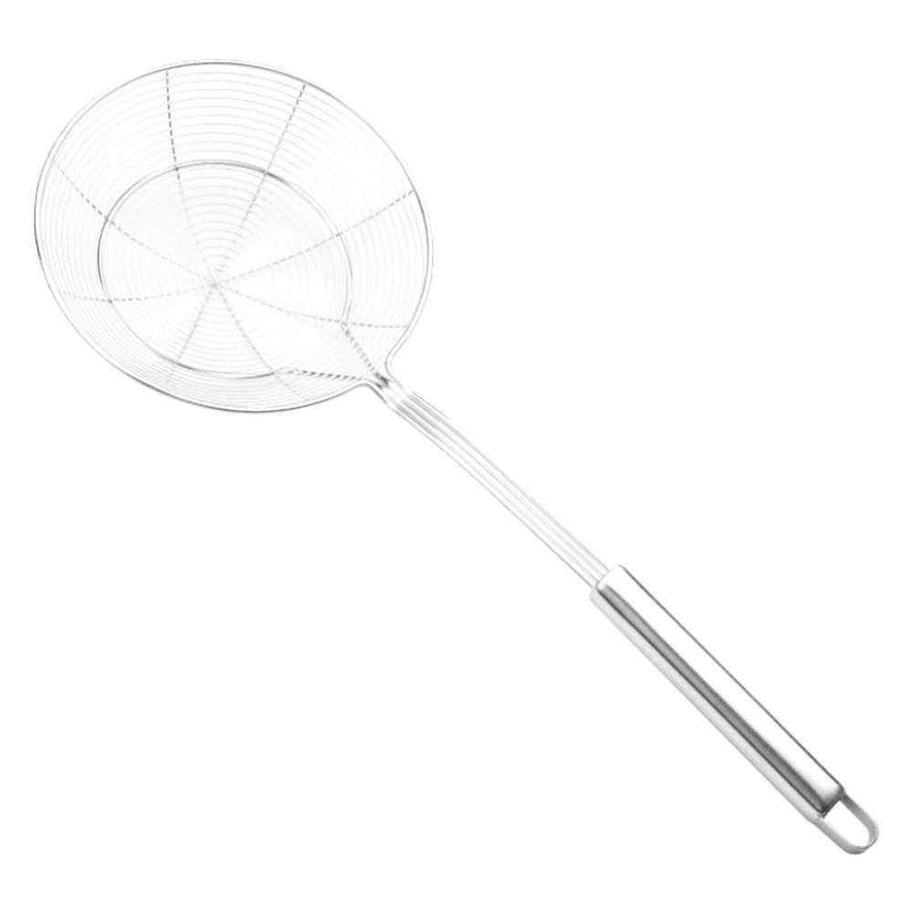 1Pc Household Oil-Frying Spoon Stainless Steel Filter Spoon Kitchen Colander