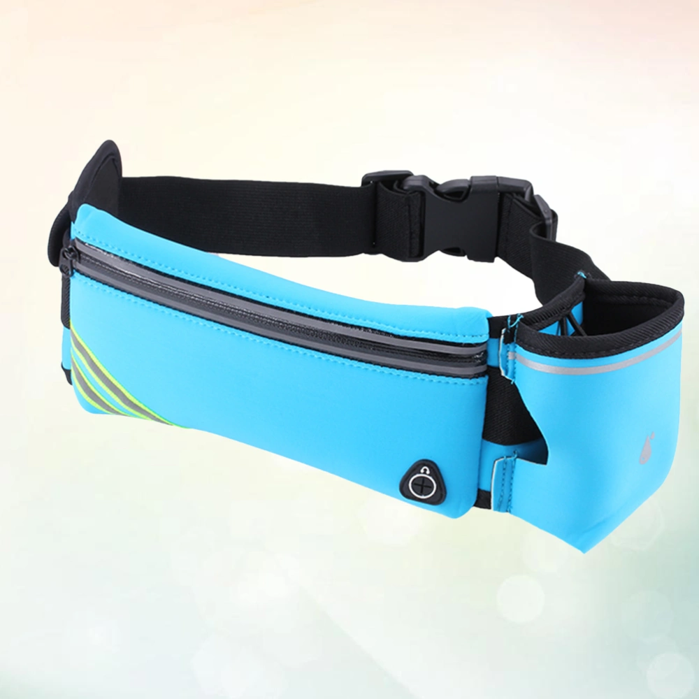 Outdoor Casual Sports Waist Bag Workout Fanny Pack Bag for Jogging Walking Hiking Climbing Camping (Blue)