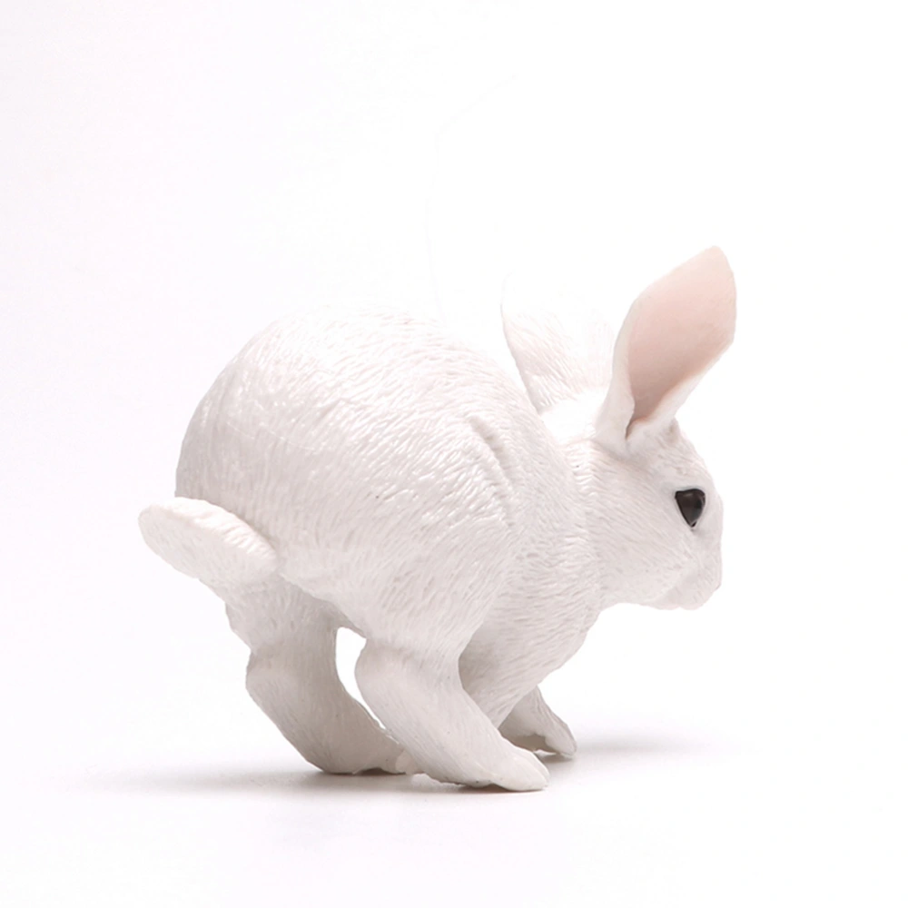 1Pc Simulated Animal PVC Model Rabbit Model Figurine Adornment for Home