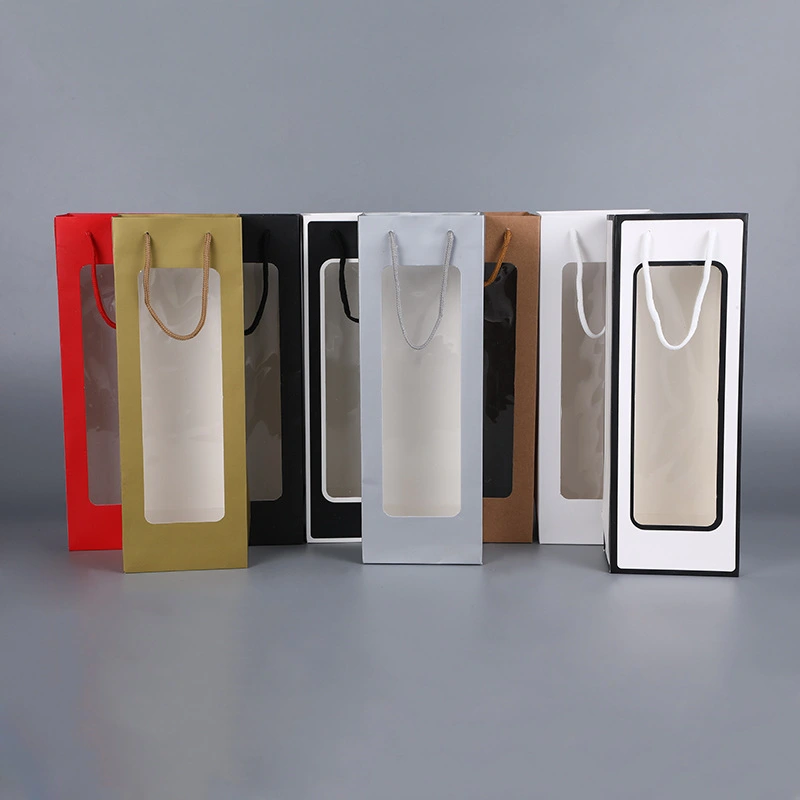 4pcs Wine Bags Wine Gift Bags Wine Bottle Gift Bags Protective Wine Bottle Paper Bags