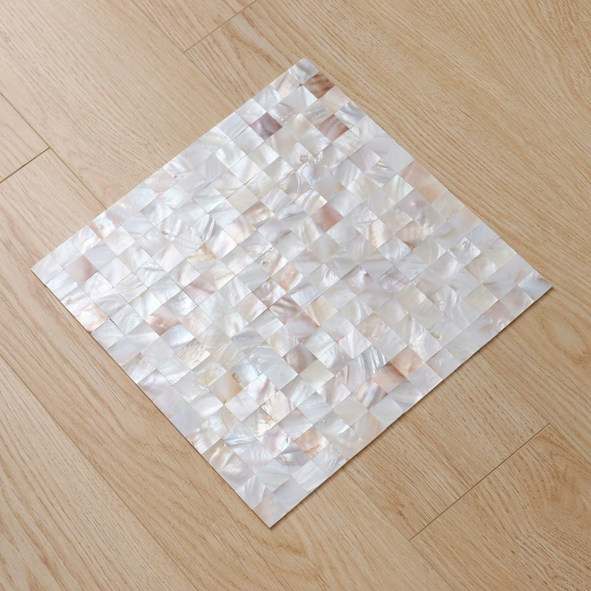 225Pcs Shell Ceramic Tile Brick Pattern Ceramic Tile Modern Wall Background TV Decor Ceramic Tile for Bedroom Living Room