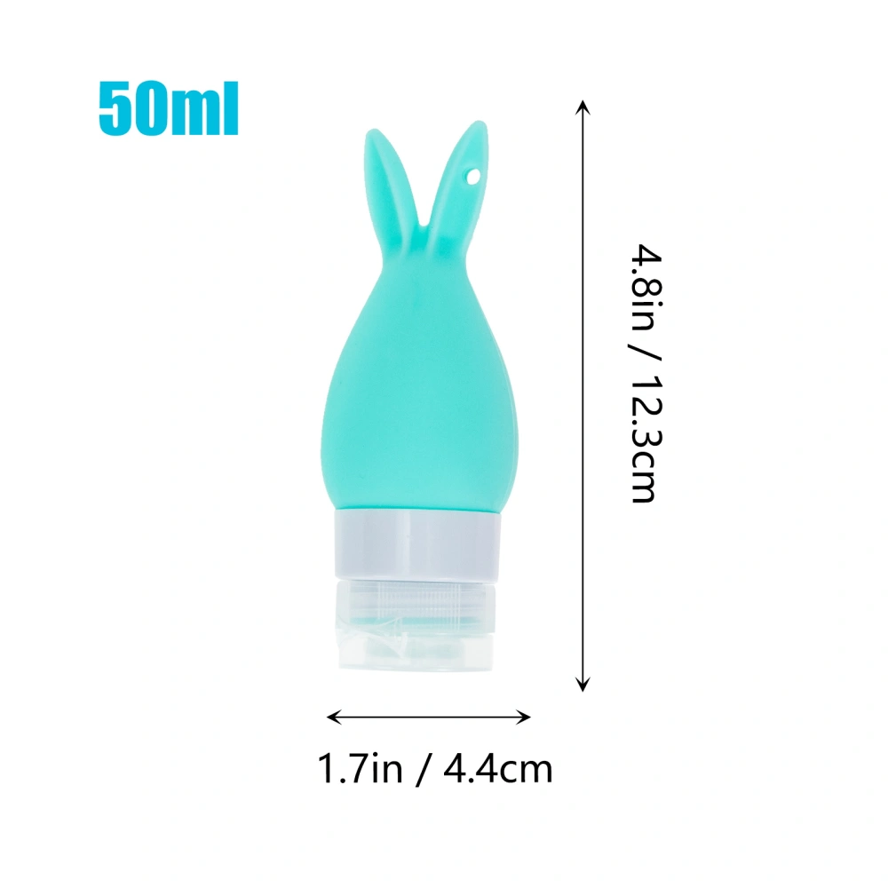 4pcs Silicone Sub Bottles Squeeze Bottles Shampoo Containers for Travel (50 ml)