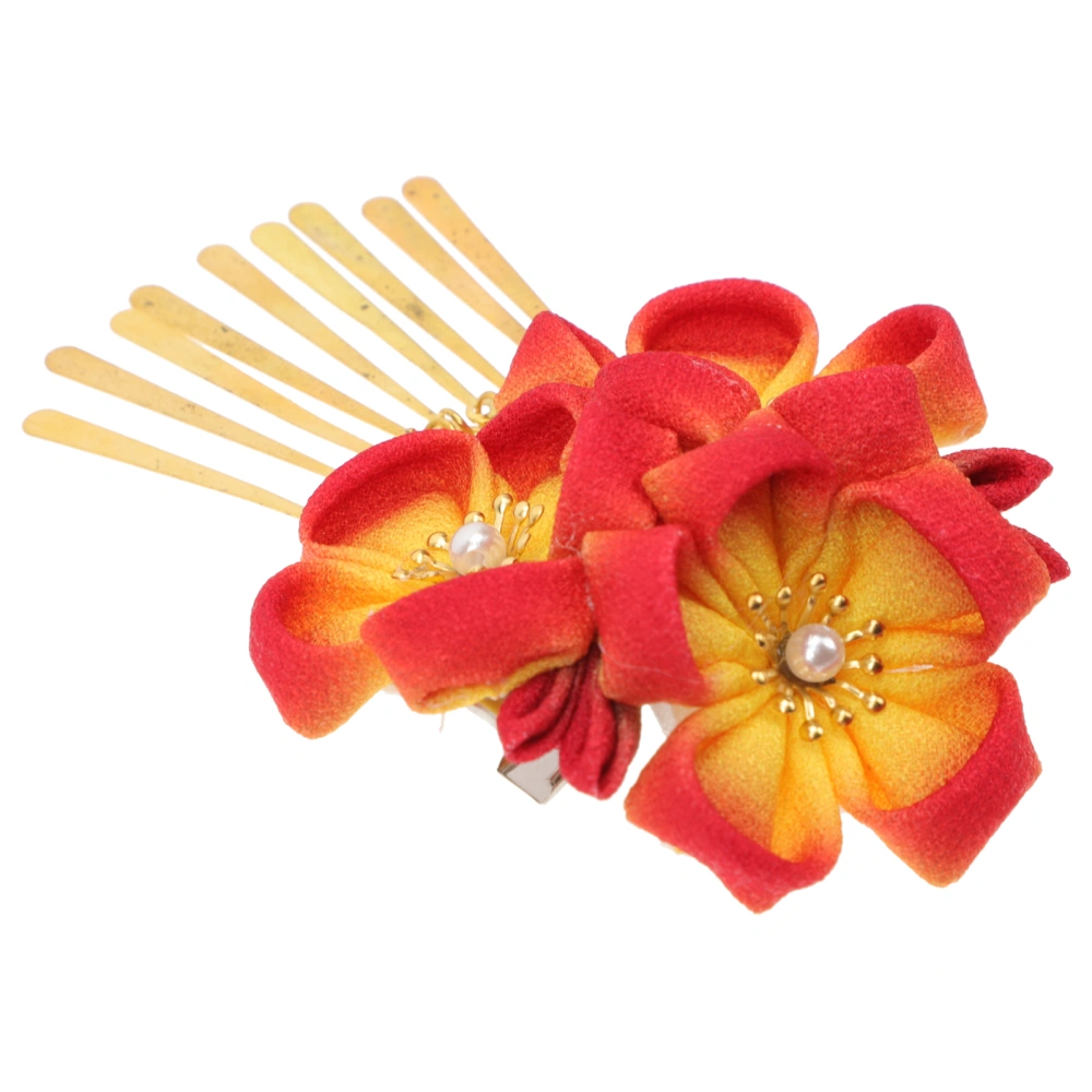 Flower Design Hairpins Delicate Hair Clips Japanese Style Women Headwear