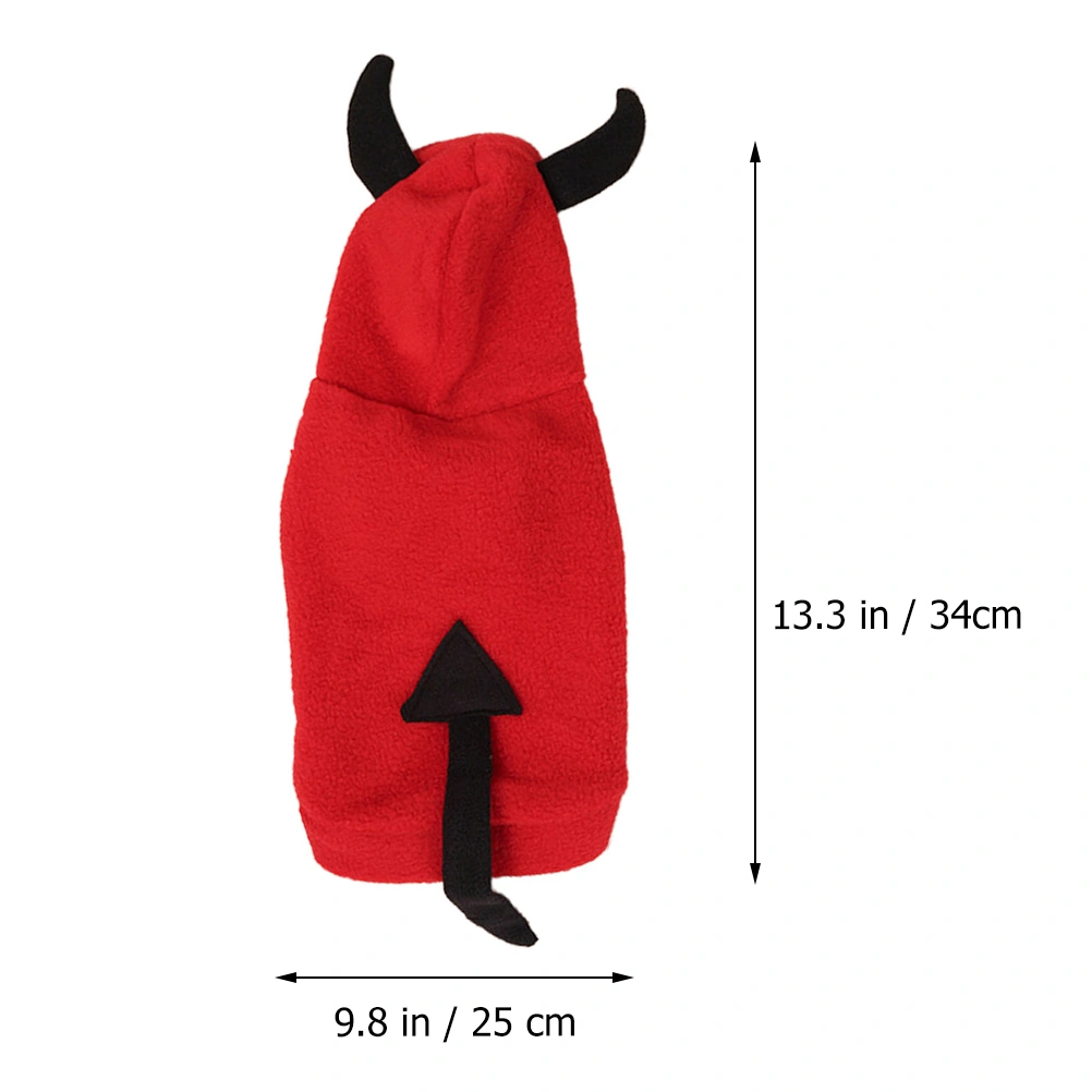 1pc Halloween Devil Pet Clothes Winter Clothes Casual Costume Pet Supplies