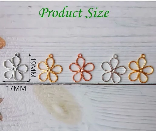 200Pcs Petal Charms Jewelry Pendants Jewelry Making Hanging Charms for Handmade Decor