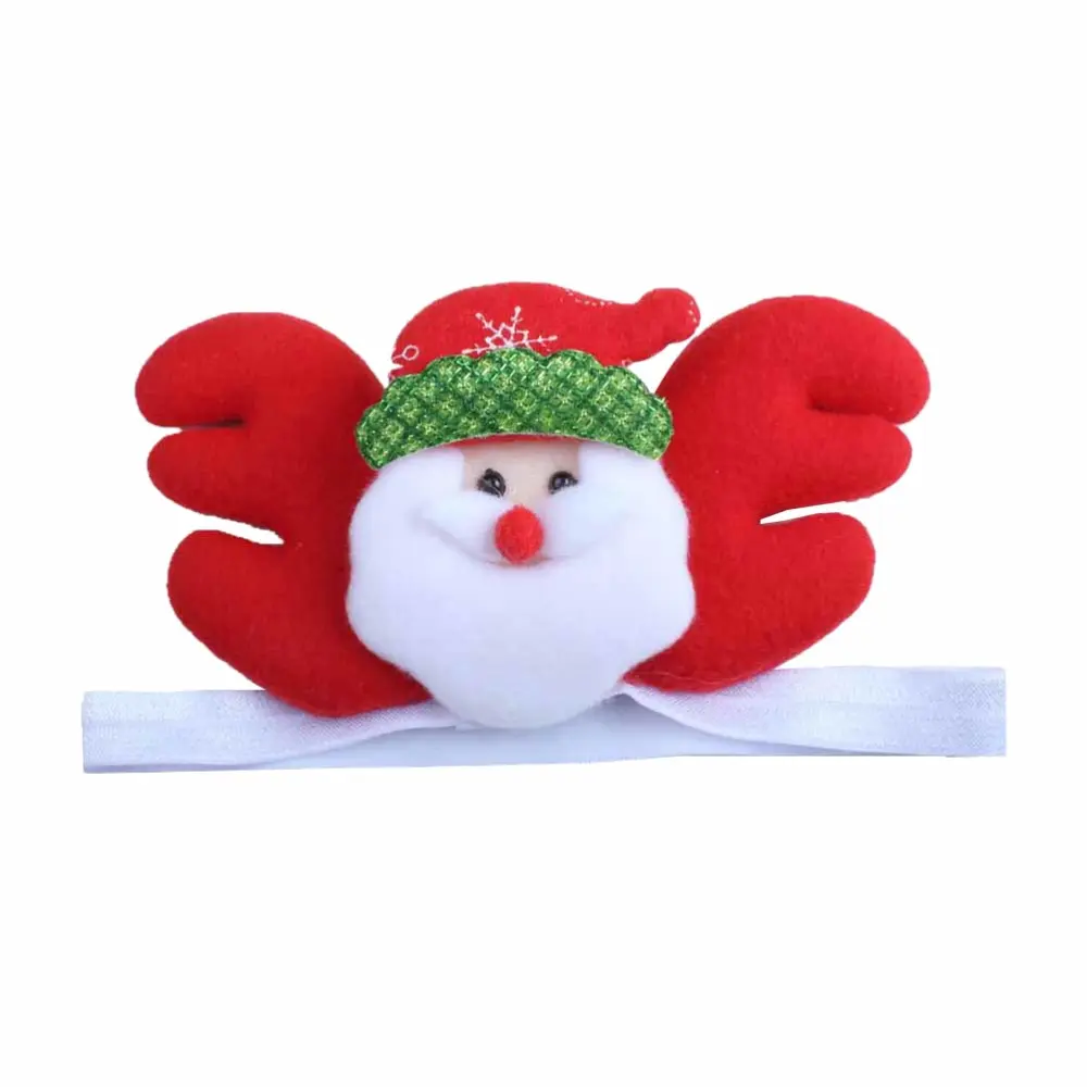 Christmas Baby Headbands Adorable Hair Band Head Wrap Headdress for Kids Toddlers Girls (Santa Claus)