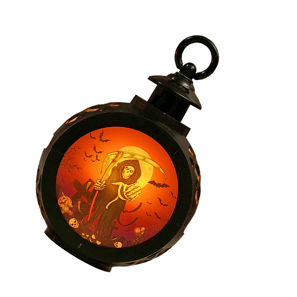 Festival Halloween Lantern Small Night Light for Halloween Party Home Bar Decoration (Skull Style)