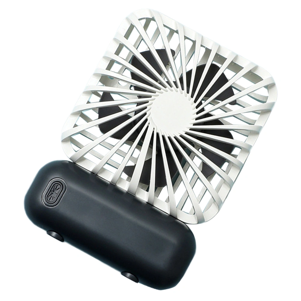 1pc Plastic USB Rechargeable Mini Handheld Fan with Lithium Battery Three Modes Summer Cooling Fan Fan Handheld Desktop Fan for Home (White)