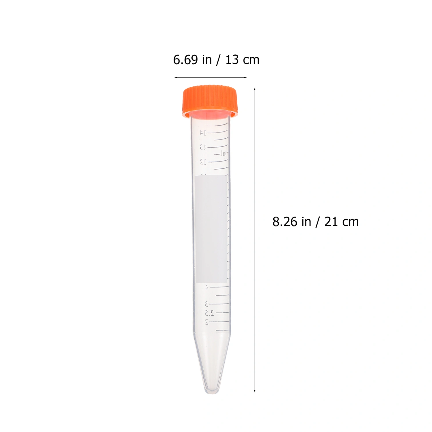 25Pcs 15ml Centrifuge Tubes with Screw Caps Scientific Experiment Test Tubes