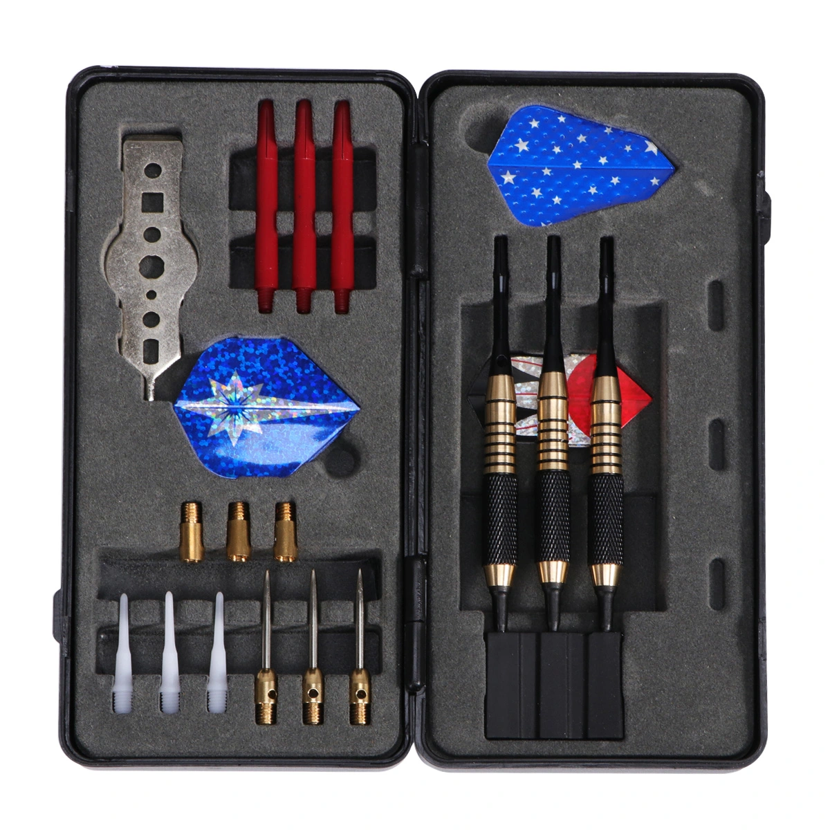1 Set Darts Professional Game Darts Needle Professional Darts Set Outdoor Activities Darts with Box Darts Accessories (Mixed Color)