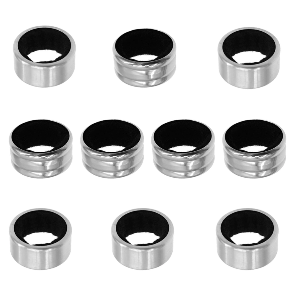 10pcs Stainless Steel Wine Drip Stop Rings Wine Bottle Collar Bump and Plane Ring Leak-Proof Anti-Overflow Ring