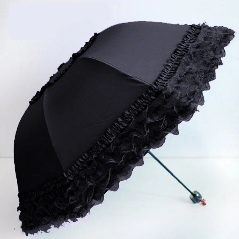 Lace Umbrella Parasol Halloween Landscape Umbrella Decorative Parasol Photography Prop