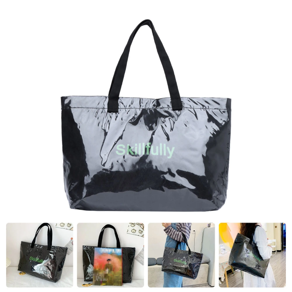 Large Capacity Handbag Women One-shoulder Bag Practical Jelly Bag Storage Bag