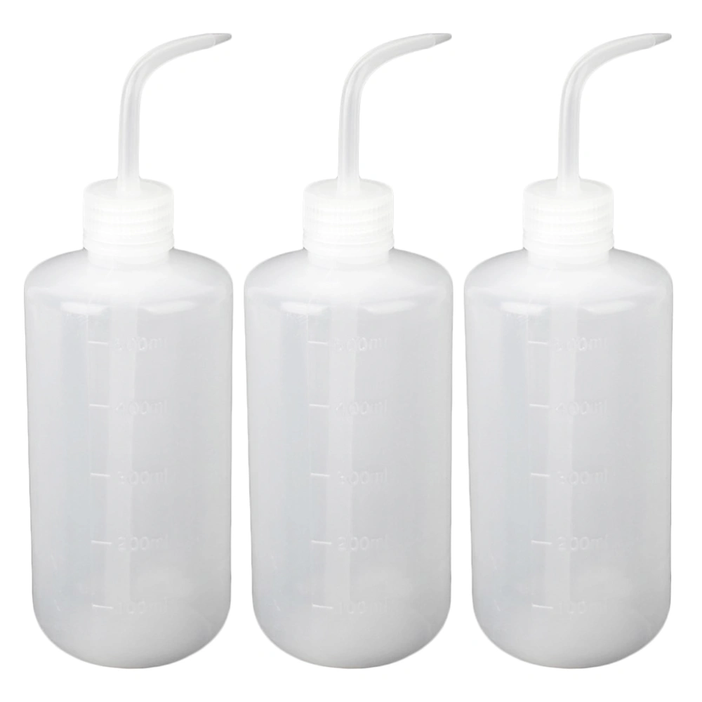 3pcs Practical Scale Bottle Convenient Plant Watering Bottle for Indoor (500ml)