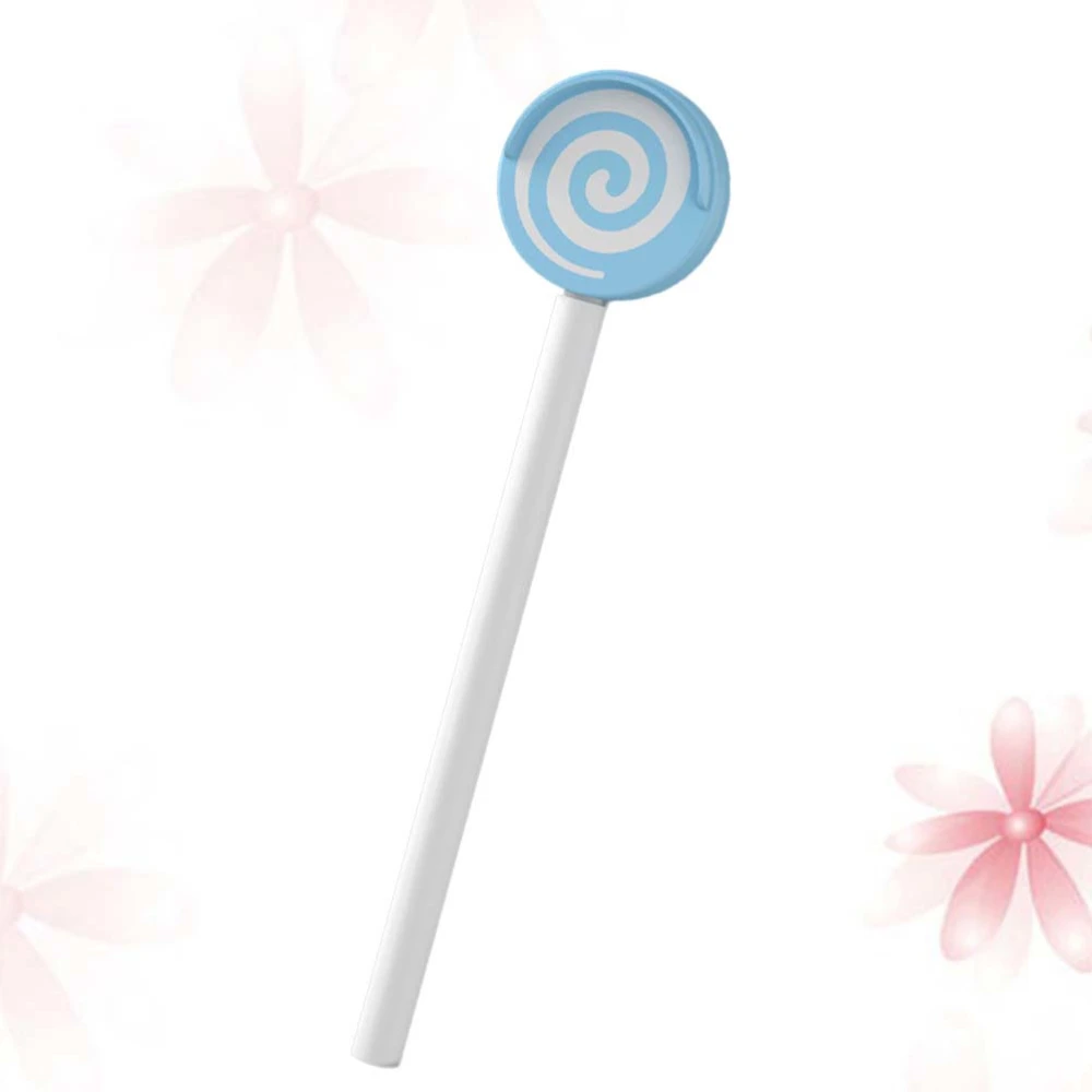 Baby Tongue Cleaner Kids Lollipop Tongue Scraper Oral Cleaning Tool for Oral Care (Sky Blue)