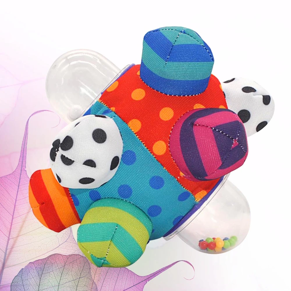 1PC Bumpy Ball Rattle Ball Toy Cloth Multicolor Cartoon Baby Educational Toy Hand Grasp Ball for Toddlers Babies Infants