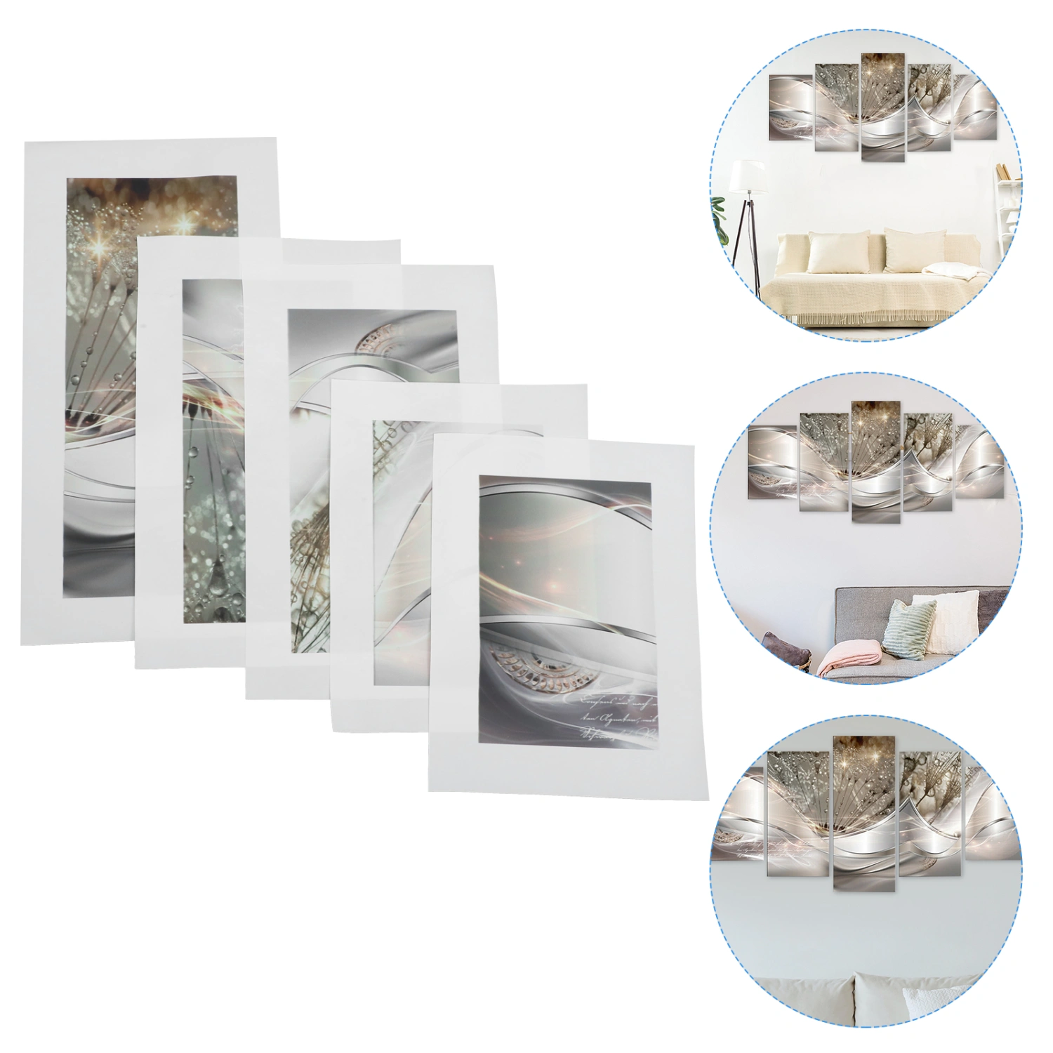 1 Set of Wall Art Canvas Print Dandelion Wall Art Print Canvas Painting Ornament Home Decoration