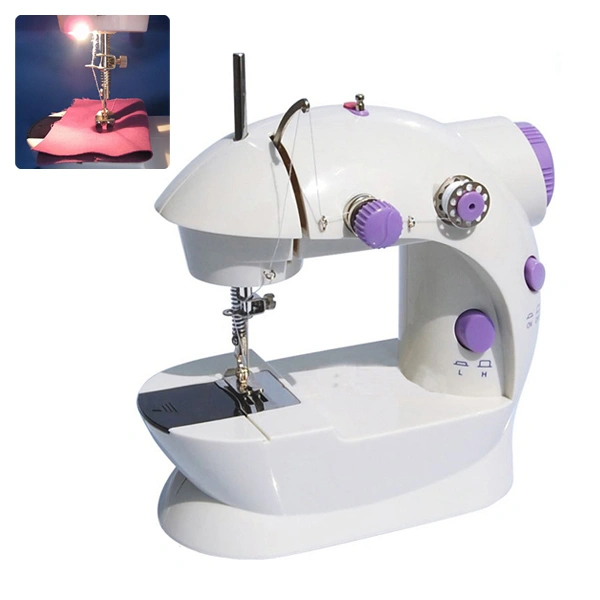 202 Handheld 2-speed Single-thread Mini Electric Sewing Machine with LED Light (Random Color)