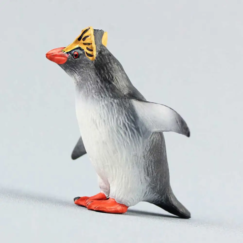 High Simulation Rockhopper Penguin Animal Model Marine Organism Decoration for Children Playing