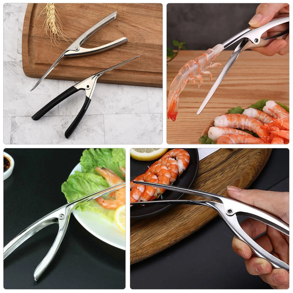 2 Pcs Shrimp Peeler Metal Shrimp Opener Shrimp Peeling Tool Useful Prawn Peeler