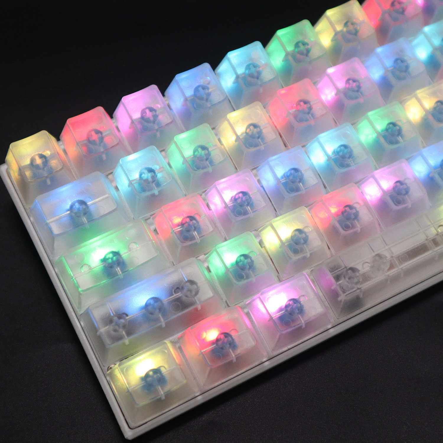 1 Set of Mechanical Keycaps Keyboard Keycaps Semi-transparent Keycap Accessory for Gaming Keyboard