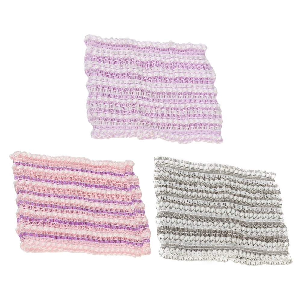 3Pcs Makeup Headband Elastic Shower Spa Facial Headband for Washing Face