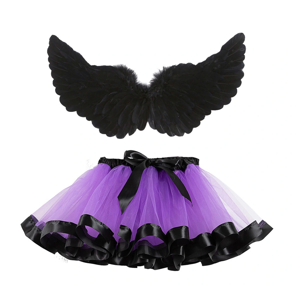 1 Set Halloween Cosplay Wing Skirt Girls Dress Up Costume Props Party Favor Supplies