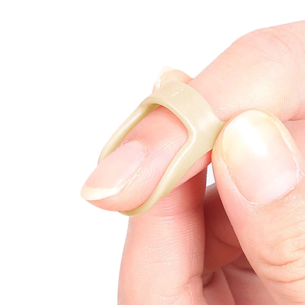 2Pcs Finger Splint Rings Mallet Finger Splint Plastic Finger Corrector Finger Fixation Tool