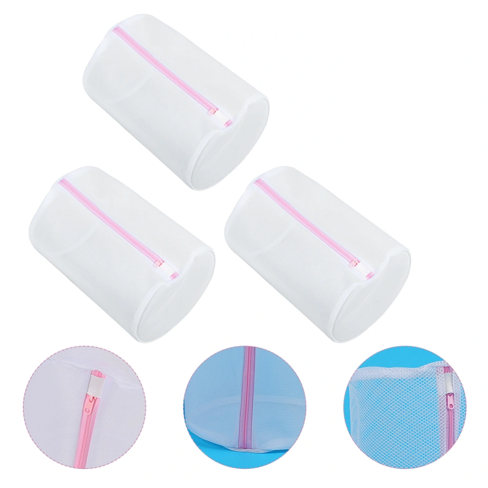 3pcs Cylindrical Bra Washing Bag Household Laundry Bags Durable Underwear Bag